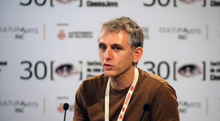 Ramón Alòs, director de 'El hombre que quiso ser Segundo', durante la presentación de la película en el marco de Cinema Jove. Cortesía del Festival Internacional de Cine de Valencia.