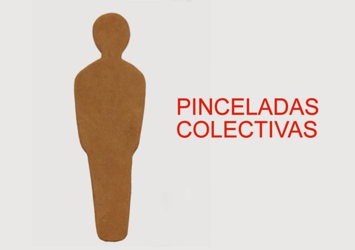 Cartel de la muestra Pinceladas colectivas. Cortesía de Imprevisual Galería. 