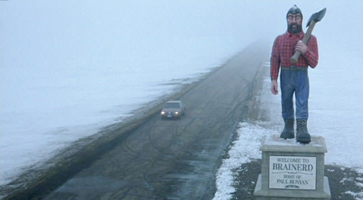 Fotograma de Fargo, de los hermanos Coen. Nits de Cinema de la Universitat de València. 