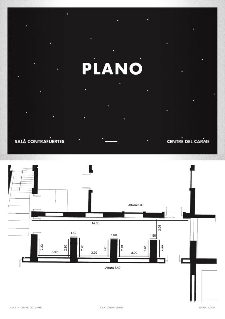 Plano de la Sala Contrafuertes.