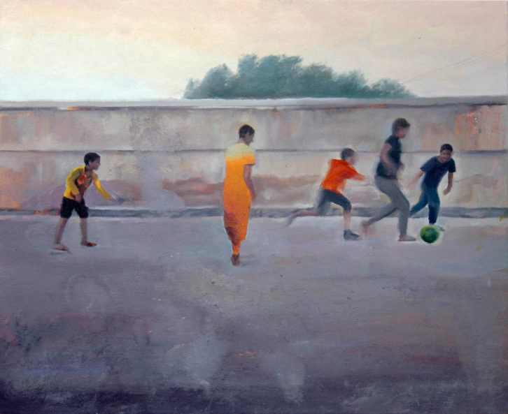 José Antonio Hinojos. Asymetric Warfare (serie), óleo sobre tela, 60x73cm. 2014. Cortesía del artista.