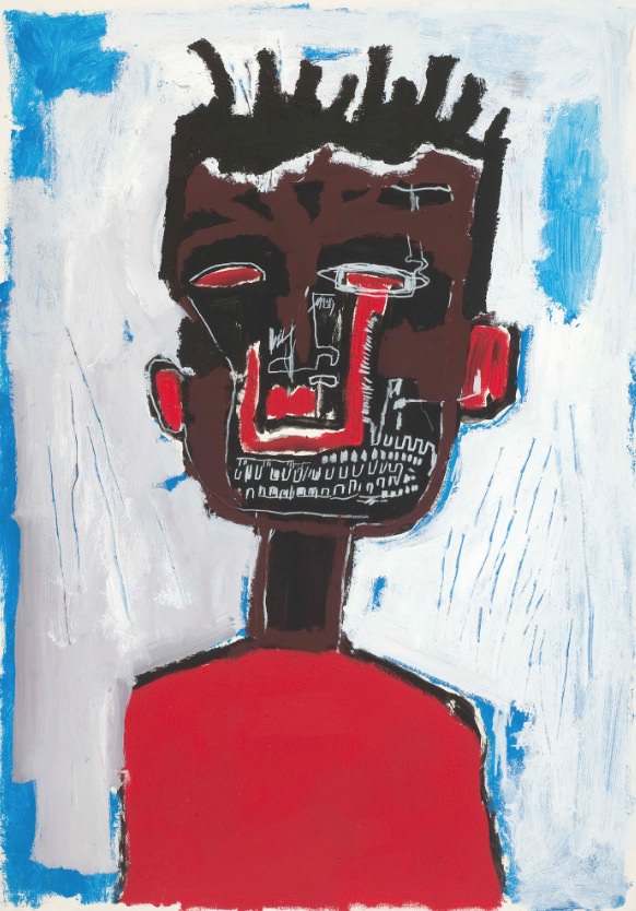 Autorretrato, de Jean-Michel Basquiat. Cortesía de Museo Guggenheim Bilbao. 