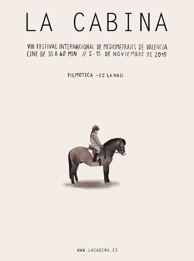 Cartel de Escif para la VIII edición de La Cabina. Imagen cortesía de la organización del Festival Internacional de Mediometrajes de Valencia.