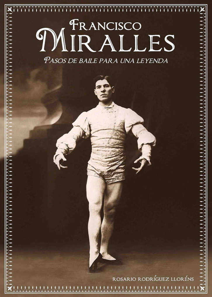 Portada del libro Francisco Miralles. Pasos de baile para una leyenda. Fotografía: Paul Darby & Wyss. Diseño: Carmen Nácher Rodríguez. 