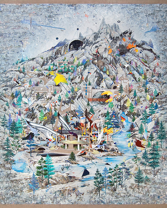 Santiago Giralda. TEMPLO, óleo sobre lino, 250 x 195 cm, 2012. Cortesía del artista.