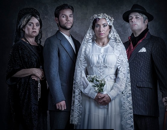 Bodas de sangre, de Federico García Lorca, bajo la dirección de José Saiz. Imagen cortesía de Teatro Flumen. 