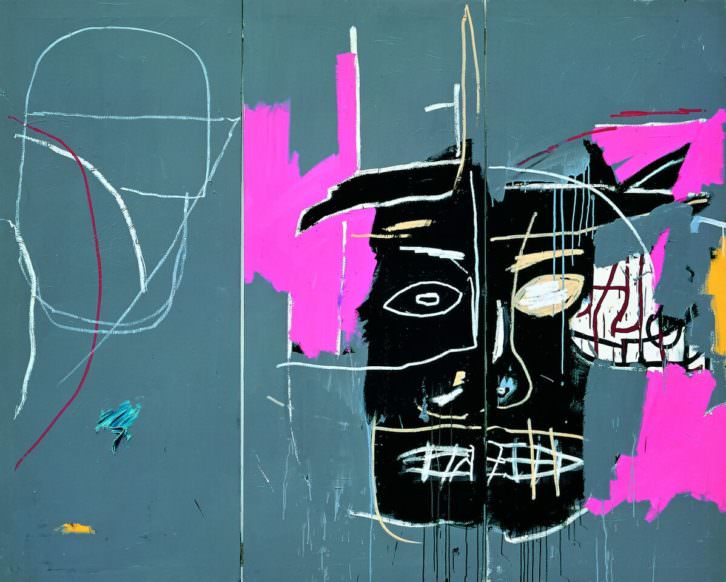 Obra de Jean Michel Basquiat en 'Punk. Sus rastros en el arte contemporáneo'. Imagen cortesía de Artium.