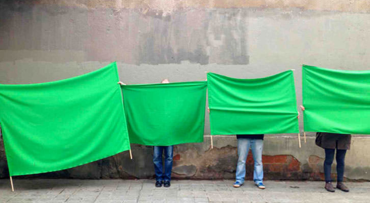 Fotografía de Laia Solé en 'Construyendo democracia'. Imagen cortesía de Fundación Chirivella Soriano.