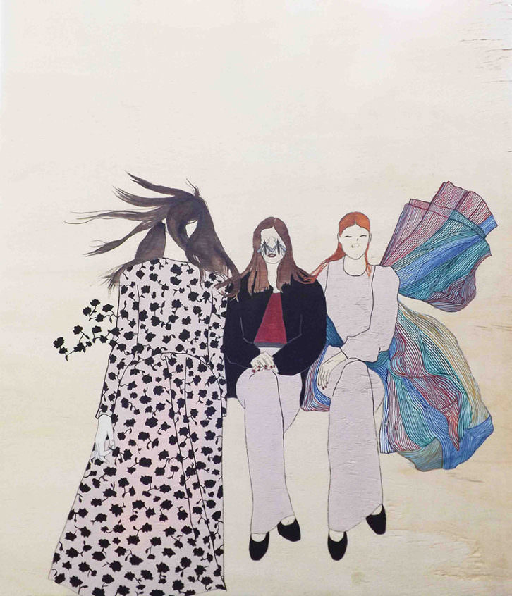 Las princesas delicadas, del proyecto Las Ausentes, de Estefanía Martín Sáenz, ganadora del I Premio de Dibujo DKV-MAKMA.