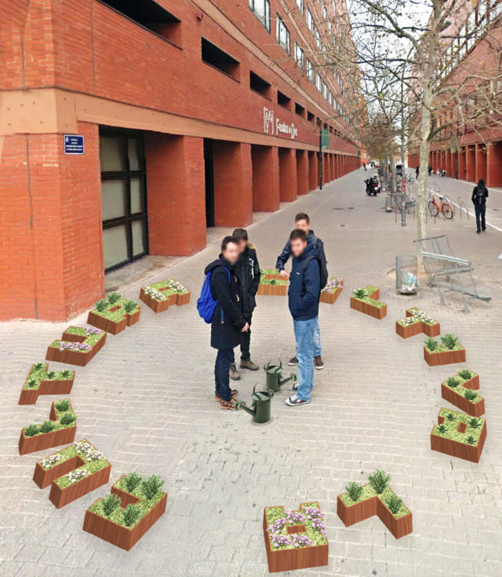 Óscar Martín Valdespino. La cultura cultiva / Cultiva la cultura, 2015. XVIII Art públic / Universitat pública. Cortesía del artista.