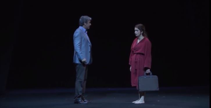 Ricardo Darín y Érica Rivas en 'Escenas de la vida conyugal'. Teatro Olympia de Valencia.