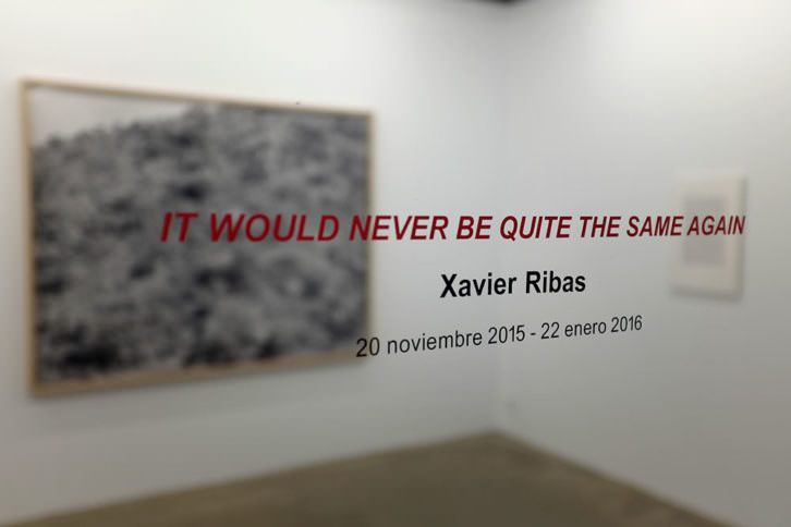 Imagen de la exposición It Would Never Be Quite The Same Again, de Xavier Ribas, cortesía de Espaivisor. 