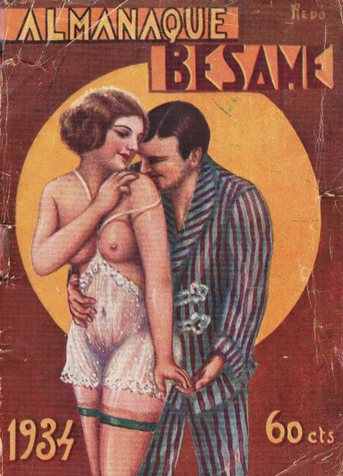 Portada del almanaque Bésame. Imagen cortesía de Rafael Solaz. 