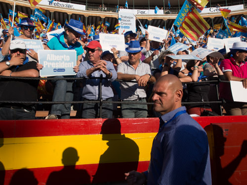 Mitin del PP en la Plaza de Toros de Valencia en mayo de 2015.