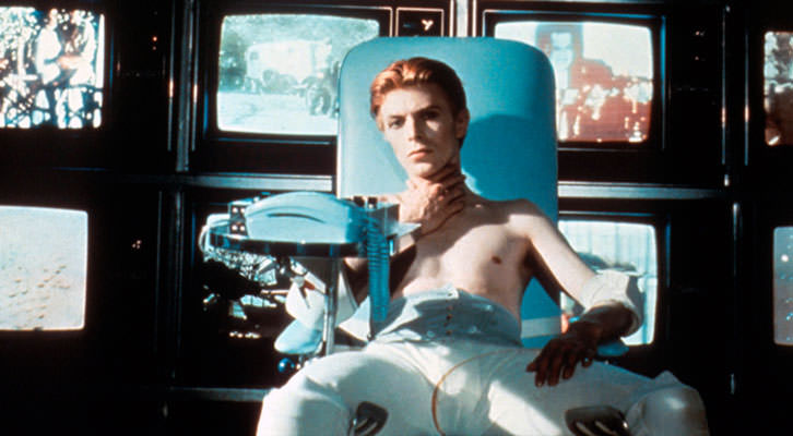David Bowie en 'El hombre que cayó a la tierra'. 