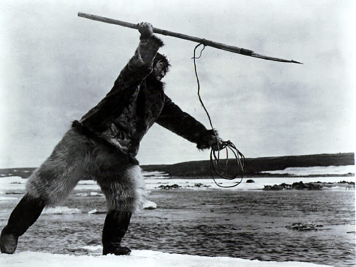 Fotograma de Nanuk el esquimal de Robert Flaherty. Imagen cortesía de Filmoteca de CulturArts IVAC.