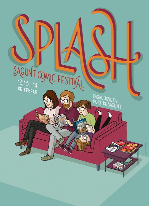 Cartel de Splash Sagunt Comic Festival, obra de Laura Pacheco. 