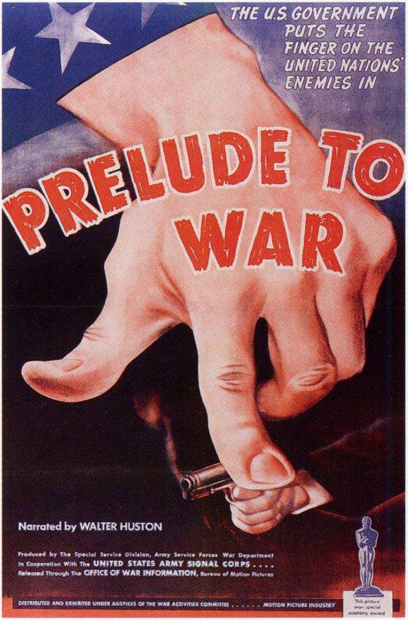 Cartel de 'Why we fight I: Prelude to war', de Frank Capra. Imagen cortesía de la Filmoteca de Valencia.