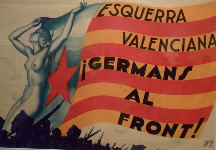 Uno de los carteles de la exposición 'La modernidad republicana en Valencia', en el MuVIM.