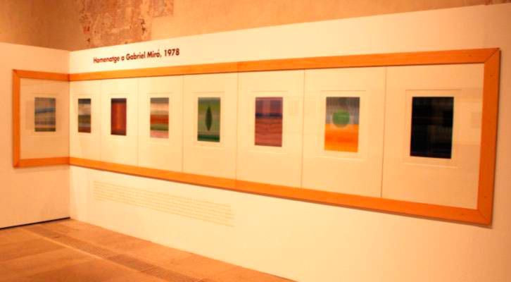Vista de la serie Homenaje a Gabriel Miró, de Eusebio Sempere. Imagen cortesía del Centro del Carmen. 