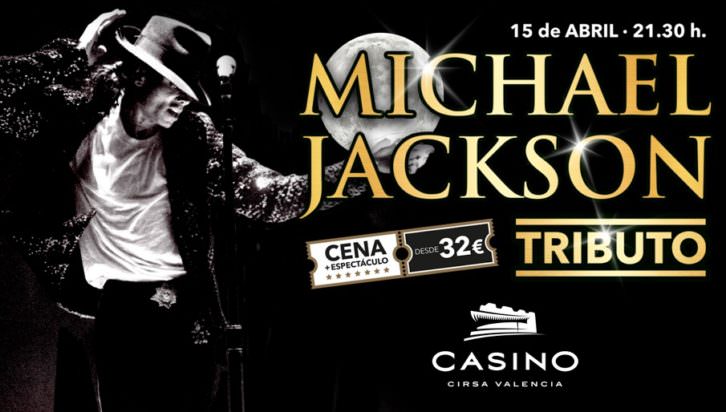 Cartel del tributo a Michael Jackson. Cortesía de Casino Cirsa.