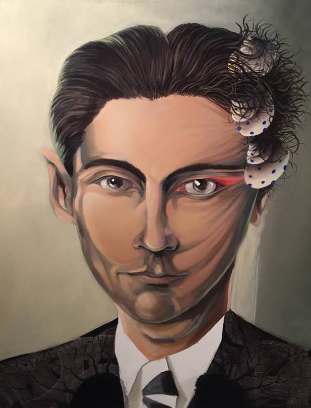 Franz Kafka, por Quique Marzal. Imagen cortesía de Galería Mr. Pink.