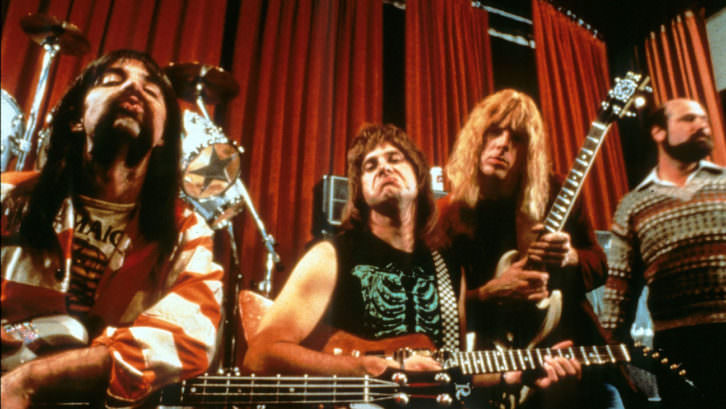 Fotograma de This is Spinal Tap. Imagen cortesía de La Filmoteca de Valencia.