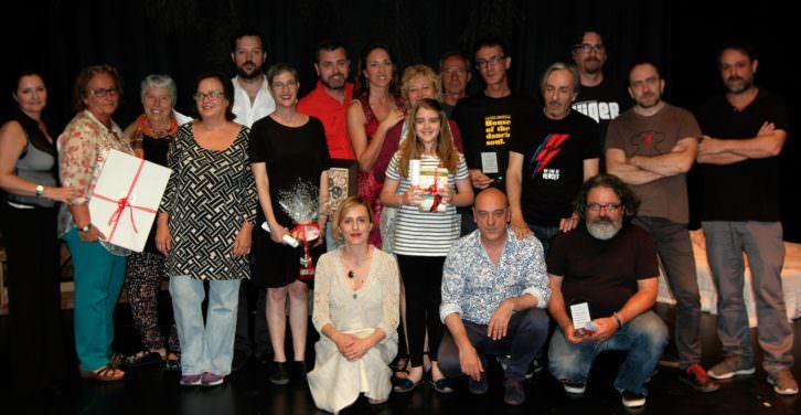 Todos los galardonados con los Premios del Público de Sala Russafa. Imagen cortesía de Sala Russafa. 