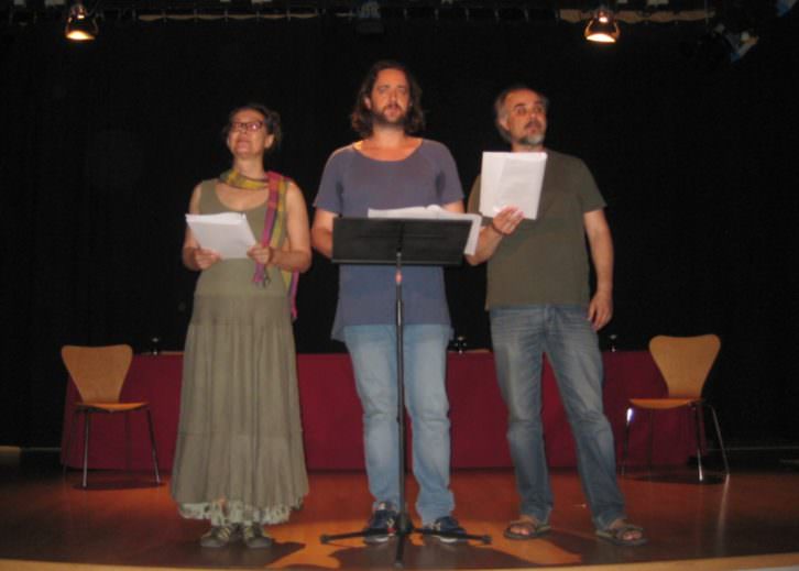 Teatro de la Resistencia en el acto de presentación de Primer acto. Imagen cortesía de sus autores. 