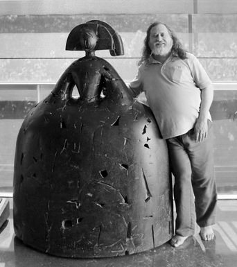 Stallman en la Universitàt Politècnica de València. Imagen cortesía UPV.