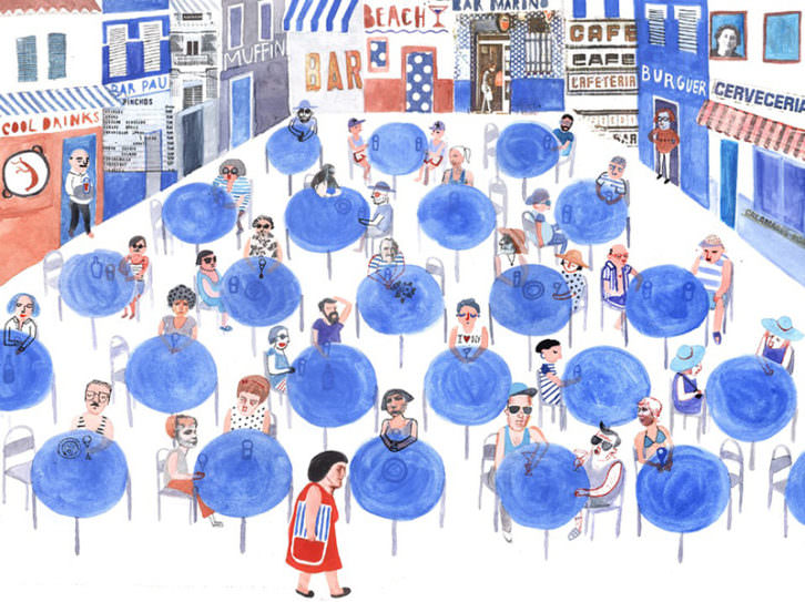 Ilustración de Ana Peñas Chumillas. Imagen cortesía de Catálogo Iberoamérica Ilustra.