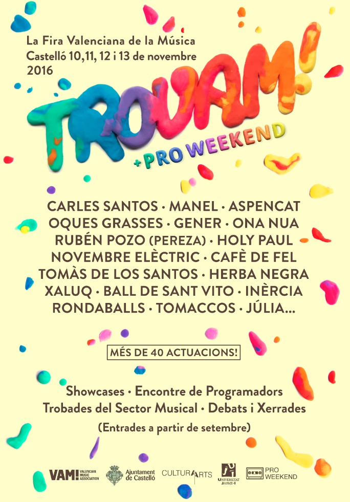 Cartel de Trovam! Imagen cortesía de la organización.