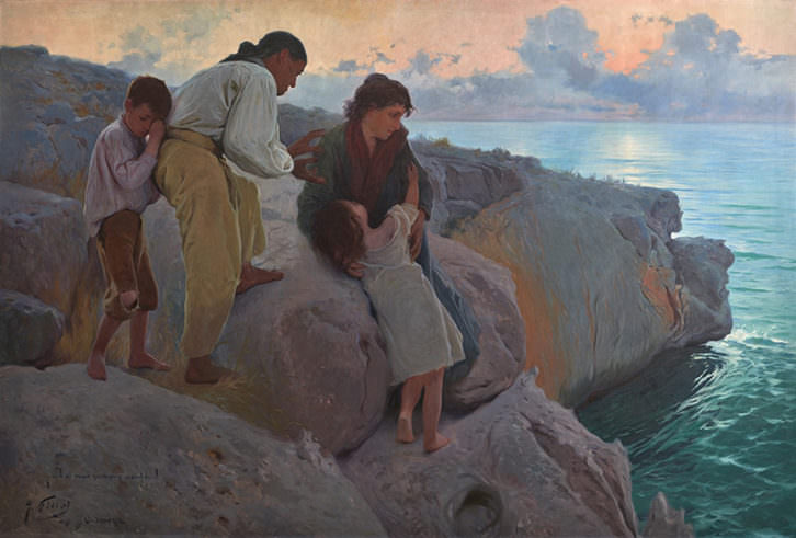 Y el mar siempre azul, de Antonio Fillol. Museo de Bellas Artes Gravina de Alicante.