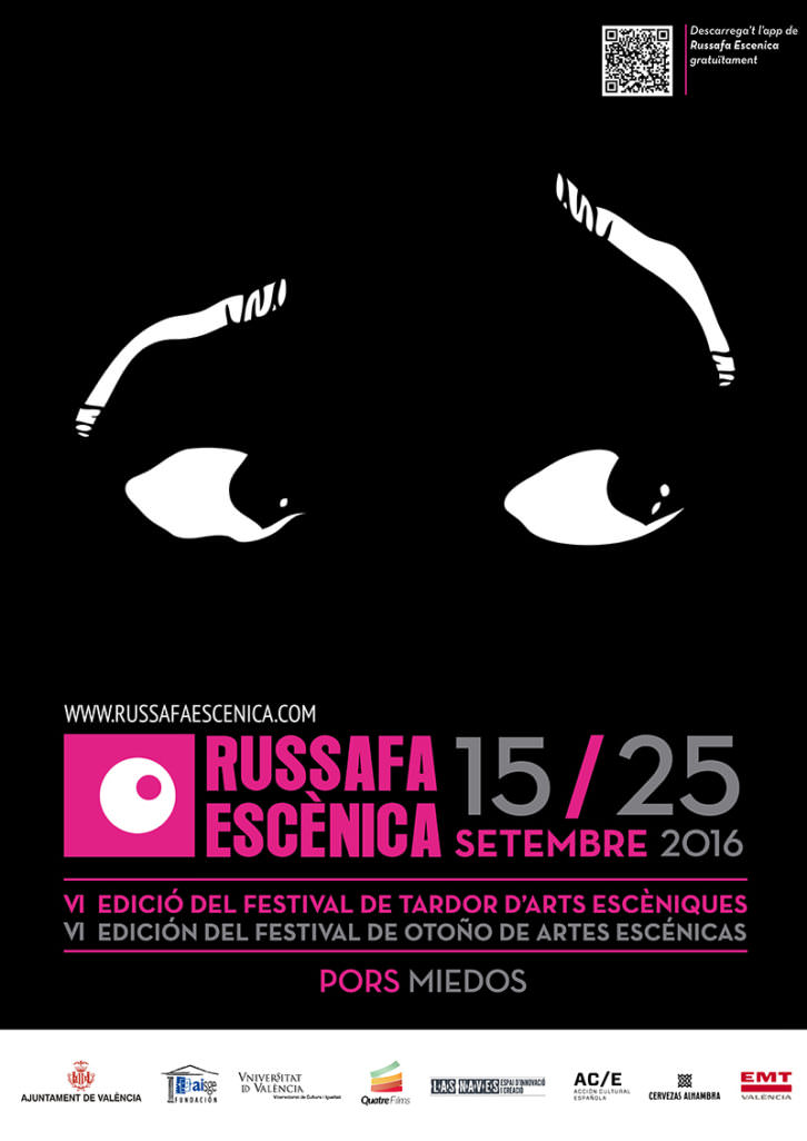 Cartel del festival Russafa Escènica 2016.