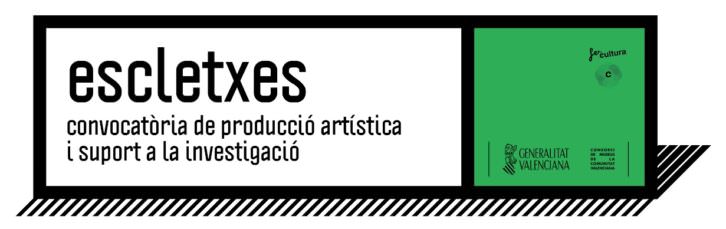 Logo de la convocatoria Escletxes. Imagen cortesía del Consorcio de Museos.