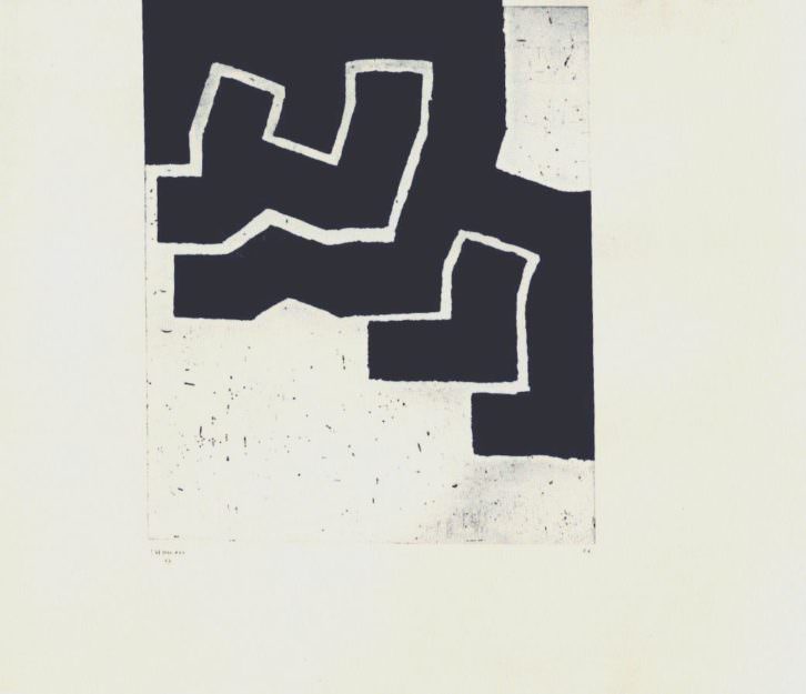 Obra de Eduardo Chillida. Imagen cortesía de Galería Cuatro. 