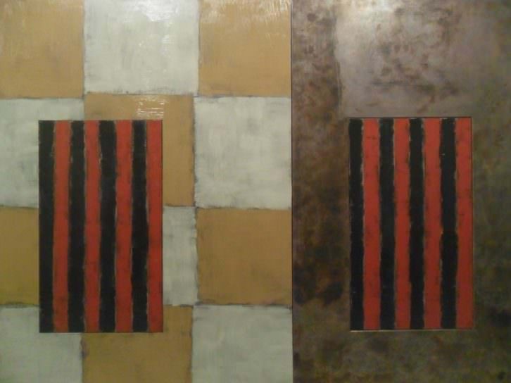 Obra de Sean Scully en el Centro Cultural Bancaja.