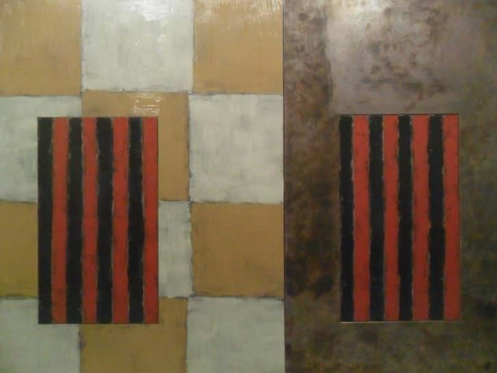 Obra de Sean Scully en el Centro Cultural Bancaja. 