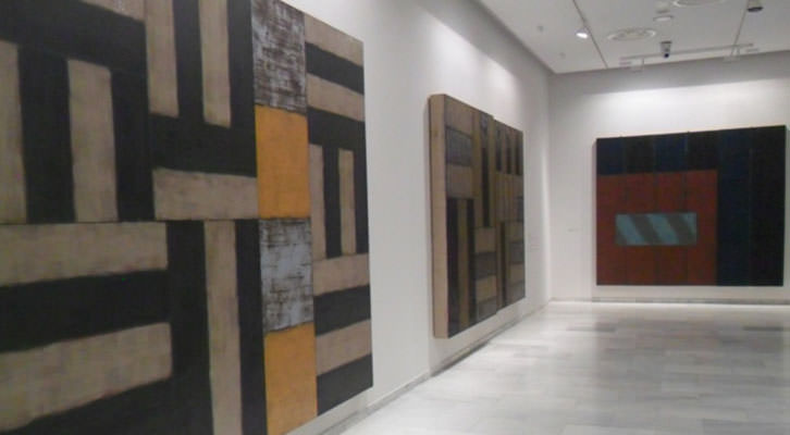 Vista de la exposición de Sean Scully en el Centro Cultural Bancaja. 