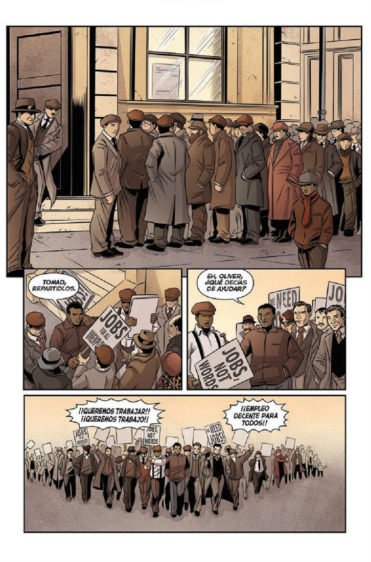 Ilustraciones de 'La Brigada Lincoln', de Pablo Durá. Imagen cortesía del autor.