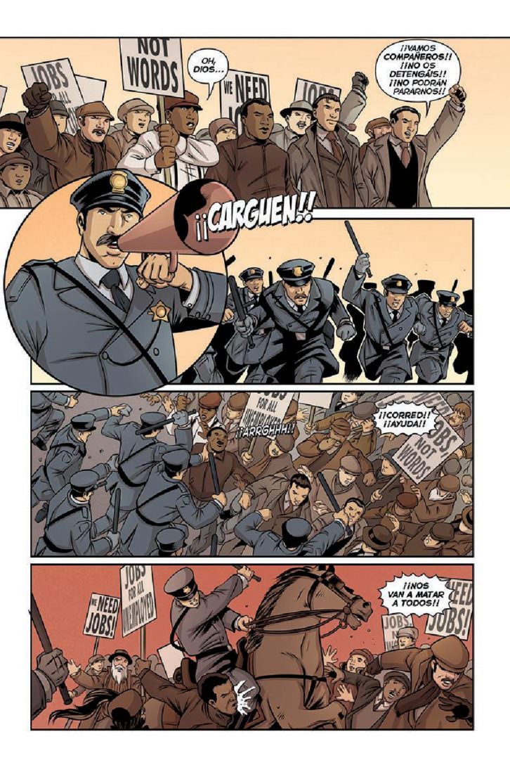 Ilustraciones de 'La Brigada Lincoln', de Pablo Durá. Imagen cortesía del autor. 