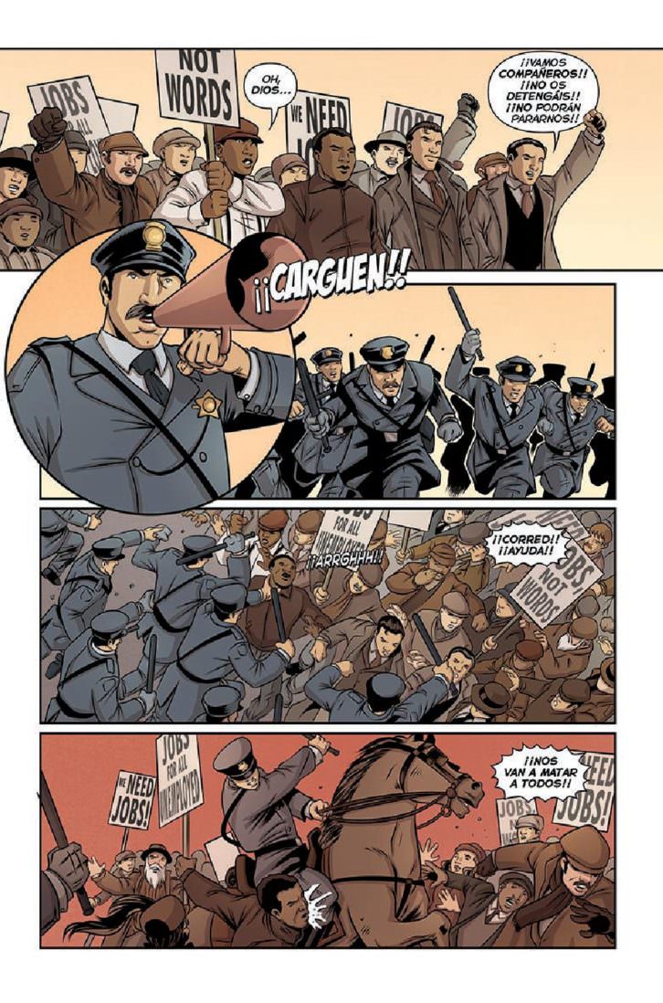 Ilustraciones de 'La Brigada Lincoln', de Pablo Durá. Imagen cortesía del autor.