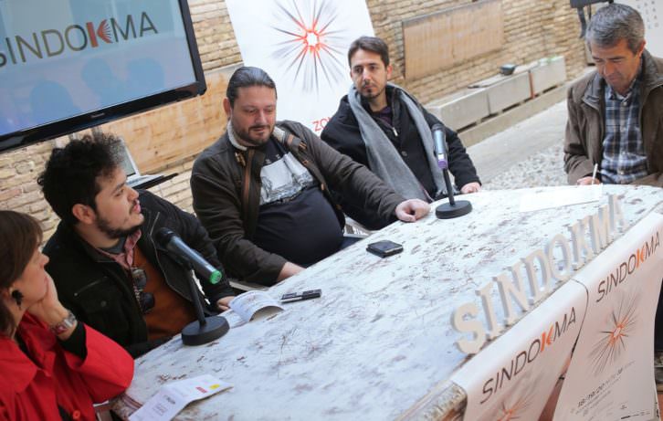 De izquierda a derecha, Begoña Siles, Alexander Lemus, Sergio Mars, Javier Valenzuela y Salva Torres. Fotografía: MAO.