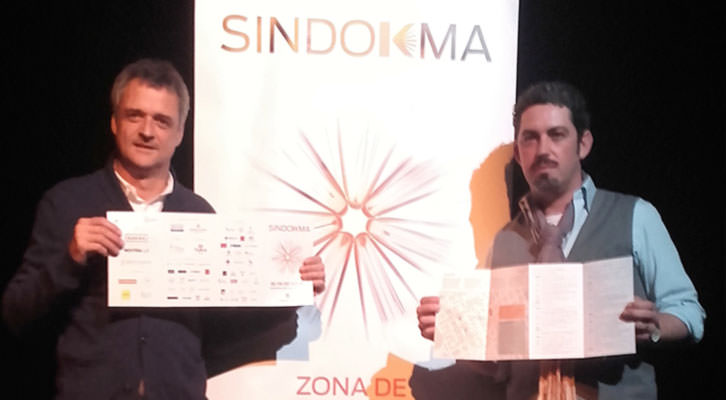 Vicente Chambó (izquierda) y Jose Ramón Alarcón, en la presentación de Sindokma.