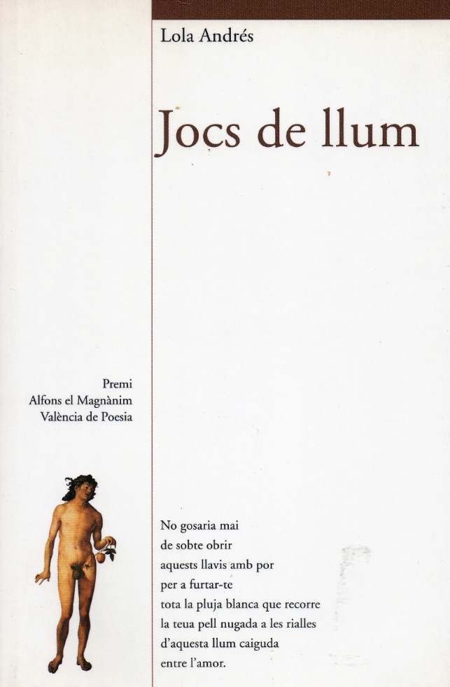 Cubierta de 'Jocs de Llum', de Lola Andrés.