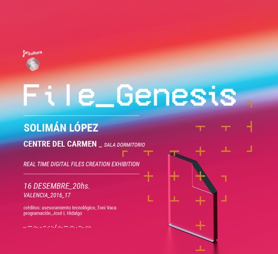 File Genesis, de Solimán López. Imagen cortesía del Centre del Carme. 