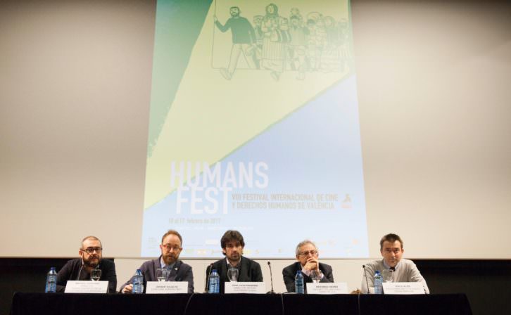 Representantes del festival Humans Fest. Imagen cortesía de la Filmoteca de Valencia.