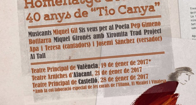 Tio Canya en el Teatro Principal de Valencia.