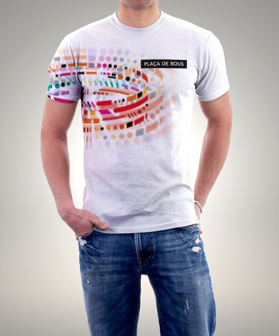 Diseño para camisetas de la marca de la Plaça de Bous de Valencia. Imagen cortesía de Estudio Gimeno Gràfic.