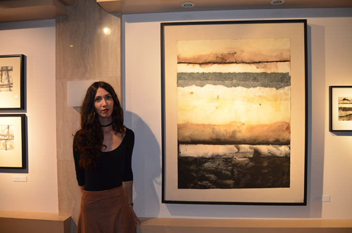 Maria González en su exposición 'Retenir la mirada'. Imagen cortesía de Espai d'Art Colón.